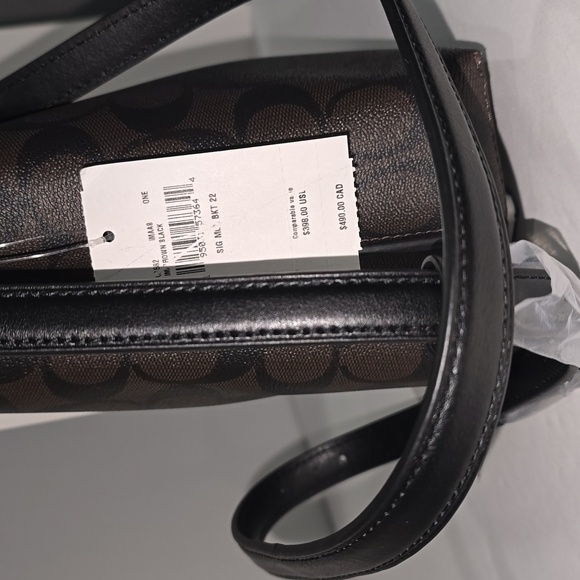 NWT ✅ Coach MOLLIE Bucket Bag 22 in Signature Canvas ⭐ NWT - Picture 17 of 17